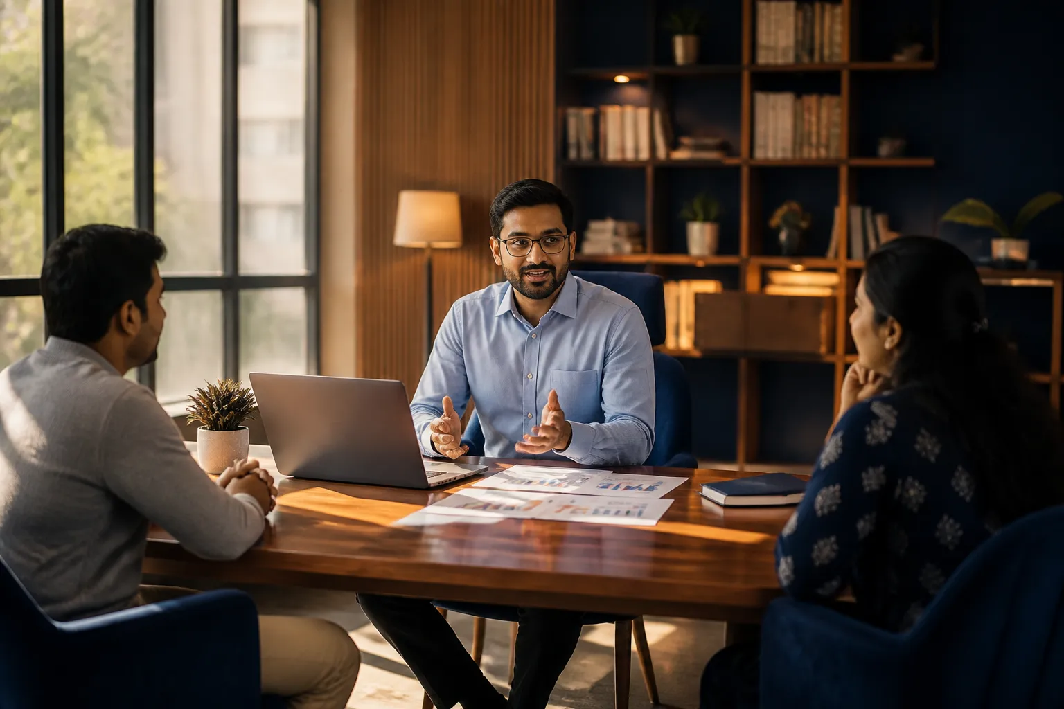 Agarwal Wealth advisor meeting with investors in Alipurduar office